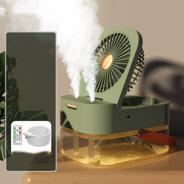 Humidifier Spray Fan Portable Fan Air Cooler Air Humidifier USB Mist Fan Desktop Fan With Night Light For Summer Home Appliance - Image 2