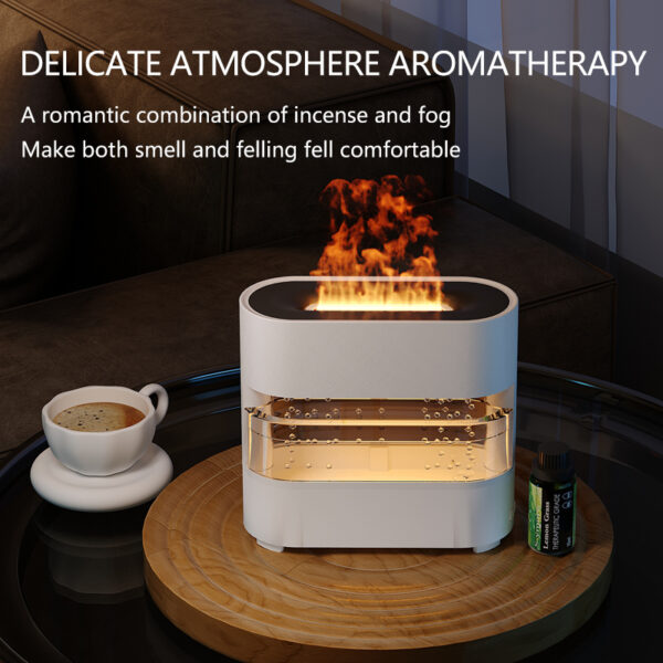 New Products Rain Cloud Fire Humidifier Water Drip Novedades Rain Water Diffuser Fire Flame Humidifier Aroma Diffuser - Image 3