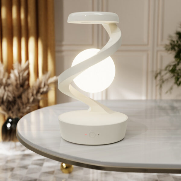 Rotating Moon Desk Lamp With Phone Wireless Charging Sensor Control Table Lamps Decorative Desktop Lamp Small Night Lamp Home Decor - Image 6