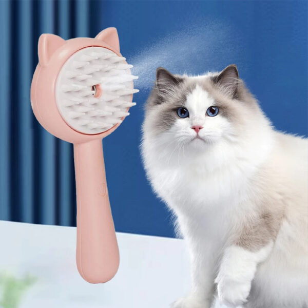 Hair Cleaning Brush With Mist Multifunctional Cat Grooming Brush Rechargeable Self Cleaning Slicker Brush For Pets Dogs & Catsb Pet Products - Image 5