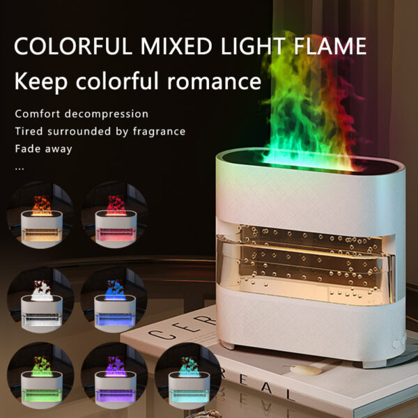 New Products Rain Cloud Fire Humidifier Water Drip Novedades Rain Water Diffuser Fire Flame Humidifier Aroma Diffuser