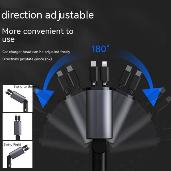 Metal Car Charger 100W Super Fast Charging Car Cigarette Lighter USB And TYPE-C Adapter - Image 4